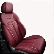 Car Seat Cover Compatible for Geely Geometry C Coolray Tugella A/tlas Pro Monjaro Xingyue L Custom Waterproof Leather Auto Accessories(Light red)