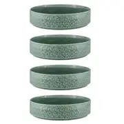 4x Ladelle Heath Dip Snacks/Sauce/Tapas 10cm Round Porcelain Bowl Side Dish Jade