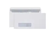 Cumberland DLX Envelopes Secretive Window Strip Seal 20x235mm White Box 500
