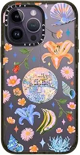 CASETiFY Impact iPhone 14 Pro Max Case [4X Military Grade Drop Tested / 8.2ft Drop Protection] - Disco Magic - Glossy Black