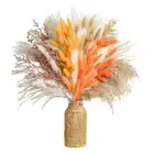 Fall Decor Pampas Grass 100PCS Bouquet Home Decor Long-Lasting Dried8266