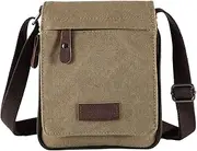 [Sechunk] Small Vintage Canvas Messenger Cross body bag Shoulder bag