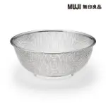 【MUJI 無印良品】不鏽鋼網籃/L/附網腳