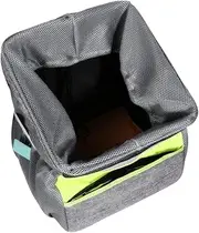 Pet Carrier Dogs Basket Folding Small Pet Carrier Pet Bike Basket Bike Pet Carrier Bike Pet Basket Dog Bike Carriers Oxford Cloth Front Handle Fashion Grey