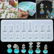 International Chess Silicone Mould Pendant Jewelry Resin Epoxy Casting Mold Tool