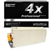 4x Eurotone per Cartridge Black for OKI C-7300-DN C-7500-N