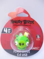 EMTEC - 4 GB USB 2.0 FLASH DRIVE - ANGRY BIRDS "KING PIG" - NEW UNOPENED