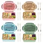 1200ML Bento Box Microwavable Lunch Containers Food Storage Container Kids