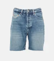[AG Jeans] AG Jeans High-rise denim shorts 28 blue