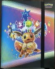 Pokemon - Prismatic Evolutions - Eevee BINDER w/Counters & Player Guide - NEW
