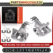 2pcs Brake Caliper with Bracket Rear Left & Right for Acura TSX Honda Accord (for: Honda)