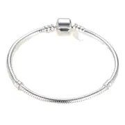 Sterling Silver Snake Hypoallergenic Charm Bracelet