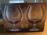 Bohemia Royal Crystal 23.3 Oz Brandy Cognac Snifters Czech Republic