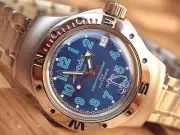 Vostok Amphibian Diver Mechanical Automatic Winding Wrist Watch 060382M