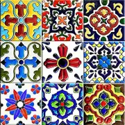 Tile Stickers Backsplash Tiles by 6X6 Inch 24 Pcs Talavera Tile Decals Applicat