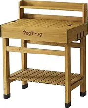 VegTrug Deluxe Potting Table, Natural