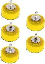 iplusmile 5pcs Grinding Disc Grinder Attachment Portable Sanding Discs Abrasive Accessories Sanding Tool Hand Sanders Sander Tool Handheld Sandpaper Holder Polishing Wheel Plastic Yellow