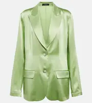 [Joseph] Joseph Moxon silk satin blazer AU 6 green