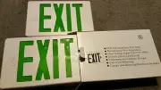Progress Lighting LED Exit Sign GREEN Letters PE002-30 NEW IN BOX