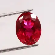 Mozambique 9.98 Ct AAA Flawless Pegion Red Ruby Loose Oval Gemstone Cut Unheated
