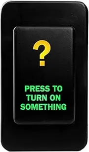 12V 3A ON-OFF Push button Switch PRESS TO TURN ON SOMETHING for Nissan PATROL GQ (1987~1997) GU Series 1 (1997~2001) AMBER GREEN