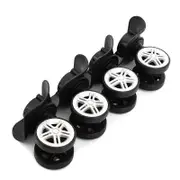 4 Pieces Universal Replacement Luggage Suitcase Wheels Repair Parts Swivel Wheel Black Casters for Travel Box Trolley Suitcase Accessory125.5cm