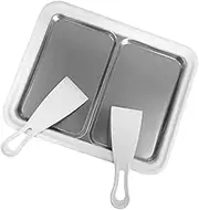 Leefasy Roll Ice Cream Maker for Yogurts And Gelato with Cold Pan Plate, white