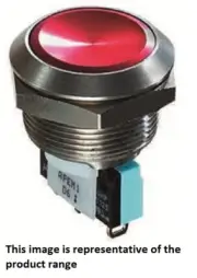 Apem PUSH BUTTON SWITCH 5A 250V AC Momentary SPDT,Solder Terminal, Round NATURAL