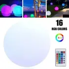LED Beach Ball Toy 16 Color Changing Floating Pool Lights Beach Ball Caink