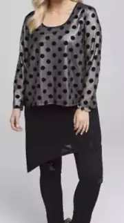 plus sz S/ 16 TS TAKING SHAPE Lady Luck Tunic Top Soft Draping NWT!Rrp $130