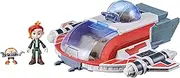 Star Wars Young Jedi Adventures The Crimson Firehawk, 17-Inch Ship with 2 Action Figures, Preschool Toys for 3 Year Old Boys & Girls
