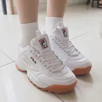 在飛比找蝦皮購物優惠-23公里 FILA 鋸齒鞋 Disruptor2 增高 厚底