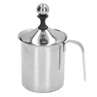 AU 800ML Manual Milk Frother Double Layer Stainless Steel Hand Pump Milk Foamer