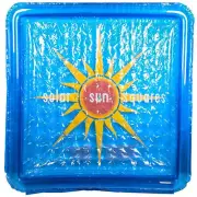 Solar Sun Rings UV Resistant Swimming Pool Heater Square Solar Cover, Sunburst