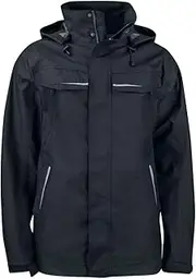 [Projob] Mens Waterproof Jacket (UK Size: S) (Black)