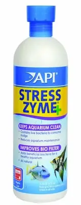 API Stress Zyme Bottle Contain Bacteria Consume Sludge Keep Aquarium Clean 16 oz