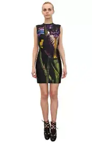 New CHRISTOPHER KANE Orchid Satin - Jersey Stretch Dress size L