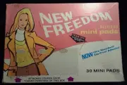 1974 New Freedom Beltless Mini Pads - BIG Sealed Box Of 30 - Very Rare Item!