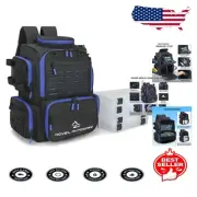 Versatile Fishing Backpack with 4 Tackle Boxes and Adjustable Straps for Comfort