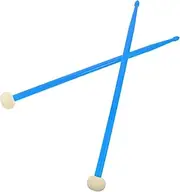 Abaodam 1 Pair Double End Practical Drum Sticks for Drummers Durable Nylon Percussion Sticks for Weight Training Performance Comfortable Surface Use Drum Accessories Sky Blue