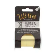 BeadSmith Gold 30 Gauge Craft Wire Elements - 50 Yard Spool