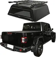 ATATNK Aluminum Pickup Camper Canopy Hardtop Bed Truck Rack On Top Pickup Canopy Compatible for Great Wall Poer Changan Colorado Jeep Gladiator Triton HILUX