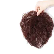 Short Corn Wave Female Wig Overhead Bangs Synthetic Hair For Women Natural Closure Clip in Hair Extension Cover
