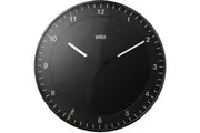 30cm Black Silent Modern Wall Clock By BRAUN