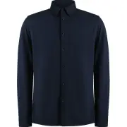 Kustom Kit Mens Superwash 60°C Tailored Long-Sleeved Shirt (Navy) - BC5122