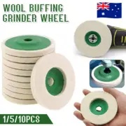 Round Wool Buffing Pad Polishing Wheel Felt Buffer Disc for Angle Grinder AU