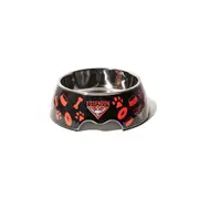 AFL Essendon Bombers Pet Bowl Dog/Puppy 20cm Stainless Steel Food/Drink Feeder
