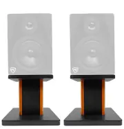 Rockville 8” Wood Studio Monitor Speaker Stands For Rockville DPM8B