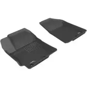 3D MAXpider for KIA RIO / RIO5 2012-2017 KAGU BLACK R1 Floor Mat- 2PC-3d_L1KA01 (for: Kia)
