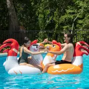 ✨ Chicken Fight Inflatable Pool Float Game Set - Includes 2 Giant Battle Ride-On